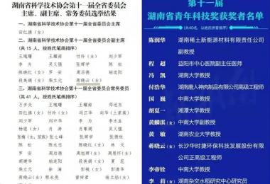 華時捷科技總經理蔣曉云當選湖南省科協第十一屆全省委員會副主席